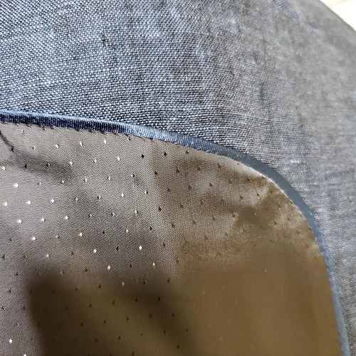 H&M Blazer Mens 40R Blue Slim Fit Linen Sport Coat Jacket Career Dress Minimal - Picture 14 of 16