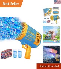 Interactive Bubble Gun with Thousands of Bubbles  Fan Function - Kids Must-Have