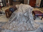Genuine Real Raccoon Sides Fur Blanket King Size throw 81" x 72" Rug - 6740
