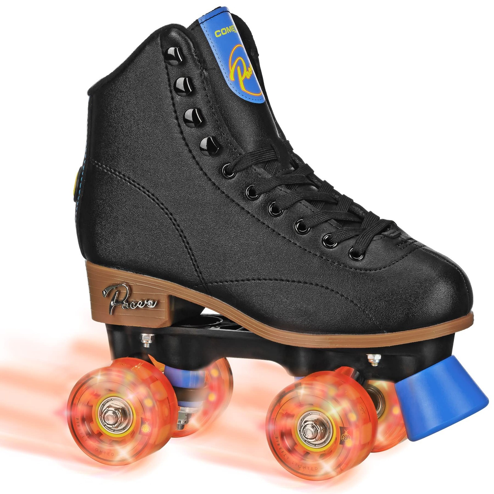 Pacer Youth Skate with Light Up Wheels Black Children's 13