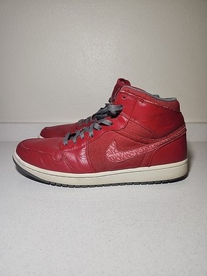 Nike Air Jordan 1 Retro Phat Varsity Red Grey White Sneakers 364770-602 Size 13