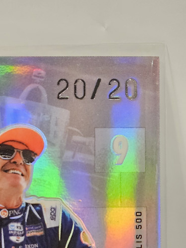 20/20 Scott Dixon 2024 Parkside Indycar Pacific 500 Silver Signature Series SSSD - Bild 2 von 4