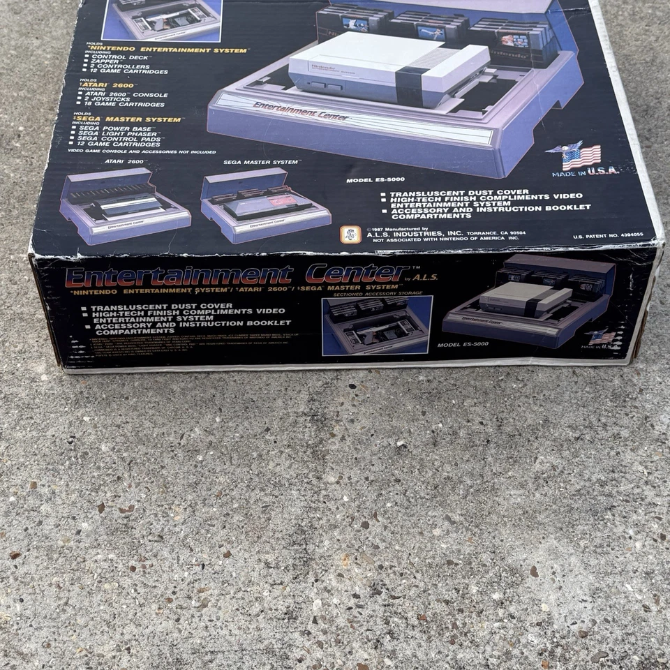 Винтажное хранилище для развлекательных центров видеоигр Nintendo, Sega, Atari - Изображение 3 из 4