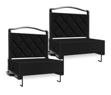 KANANOON Pair Of Black Stadium Seats. Durable 400 Lb Capacity. New In Box.