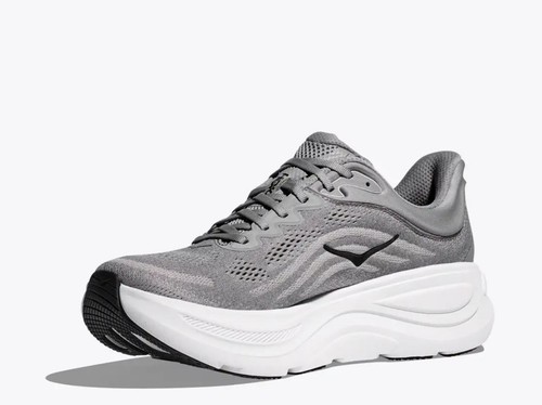 NEW || Hoka Bondi 9 Mens Runners (D Standard) (Galactic Grey/Stellar Grey) - Picture 2 of 15