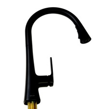 Kohler R33912-BL Guild Three-Function Pull-Down Kitchen Sink Faucet -Matte Black