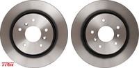 2X Bremsscheibe TRW DF6787 2 Bremsscheiben Hinterachse Hinten FüR Nissan