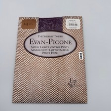 Vtg Evan-Picone The Sheerest Sheer Pantyhose Aubergine Slim Medium 151 NIP Retro