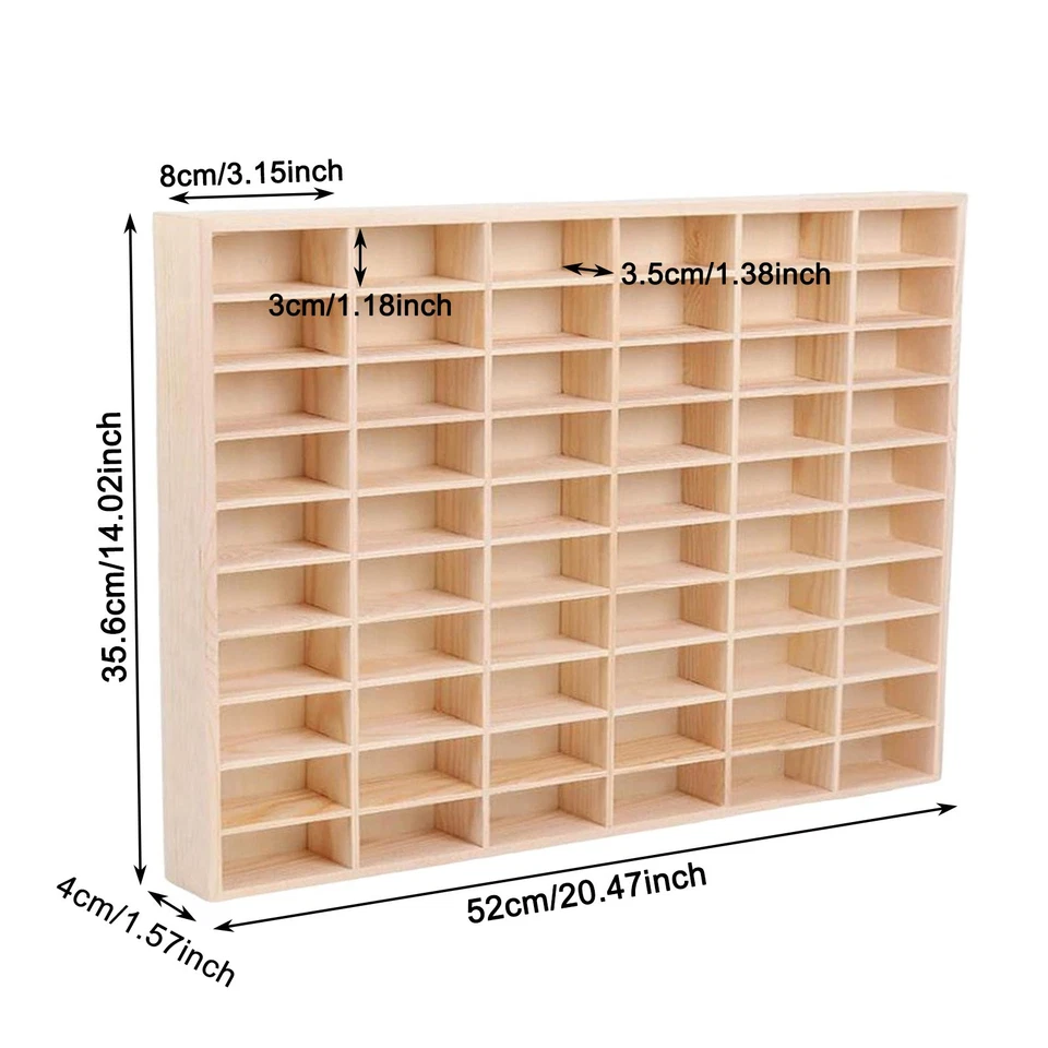 60/62/80 Rejilla 1:64 Coche de Juguete Modelo Vitrina Estante de Madera Show Collection Foto 4 de 4