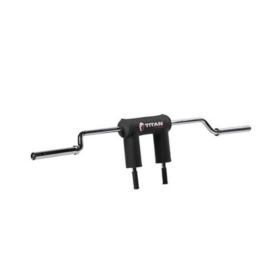 Titan Fitness Rackable Safety Squat Bar, Cambered Safety Squat Barbell with 5...