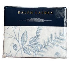 Ralph Lauren Genevieve Floral Duvet Cover Full/Queen Blue 100 Cotton