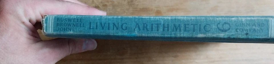 VINTAGE TEXTBOOK Living Arithmetic Grade Six by Guy Buswell HC Ginn and Co. 1943 - Image 3 of 4