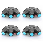4x Multi-Pattern Disco Laser Light 192 LED RGBW Lighting DMX Party Stage Effect