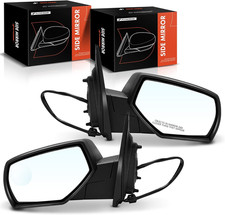 Power Door Mirror Pair Heated Manual Folding for Chevy Silverado GMC Sierra 1500