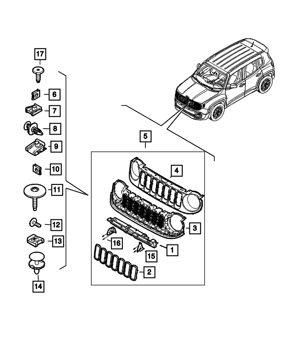 Genuine Mopar Reinforcement Plate Left 68509960aa