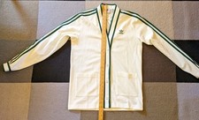 Chaqueta Adidas Tennis Prep Looking blanca con ribete verde talla XXS
