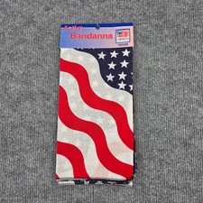 Hav-A-Hank American Flag Bandanna Carolina Manufacturing USA Red White Blue New