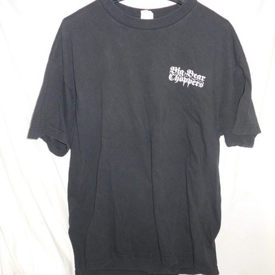 Vtg Big Bear Choppers Faded Skull Shirt XL Biker Grunge Harley 90s