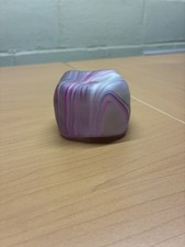 Needoh Purple/White Pink Nice Cube Swirl Squishy Toy