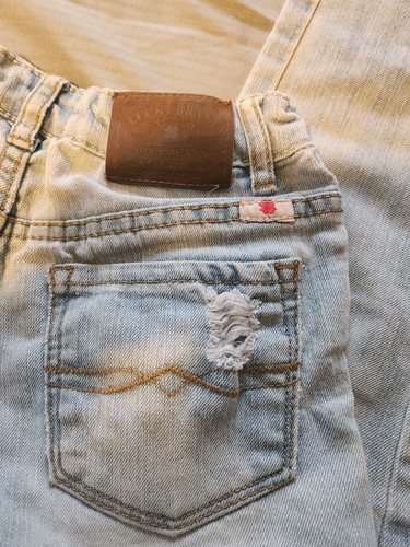 Lucky Brand Jeggings Youth Size 8 Blue Denim Zoe Distressed Modern Jeans - Picture 9 of 9