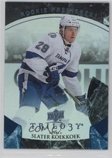 2015 Trilogy Rookie Premieres Blue Rainbow Foil /399 Level 1 Slater Koekkoek k1r