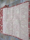 Quilted Scalloped Placemats & Napkins Set/8 Country French Pink Roses Vintage — photo 5
