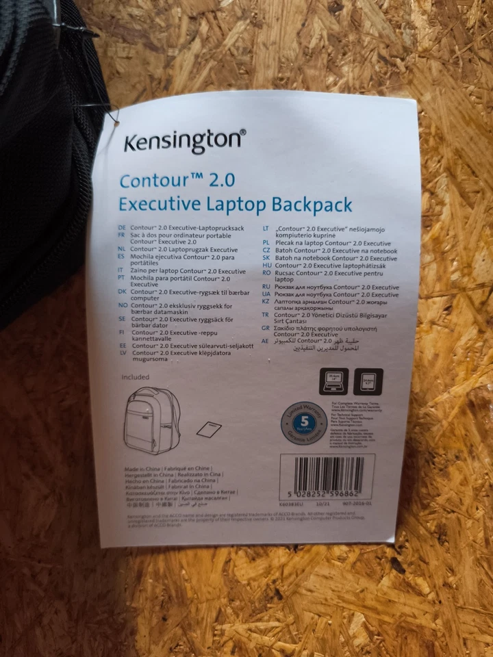 Kensington Contour 2.0 Exekutive Laptop Rucksack 15.6 - Bild 4 von 4
