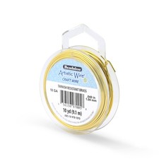 Brass Craft Wire 18 Gauge Tarnish Resistant For Jewelry Making 10 Yards