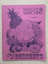RARE Vintage 1974 WW Weight Watchers ART OF DESSERTS Vol II Recipe Book