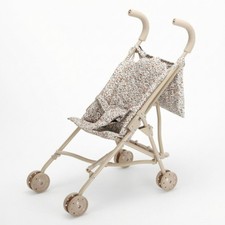 Puppenwagen mit Baldachin Blumen Kinderwagen Reisefreundlich f&uuml;r Kinderzimmer, Kinder