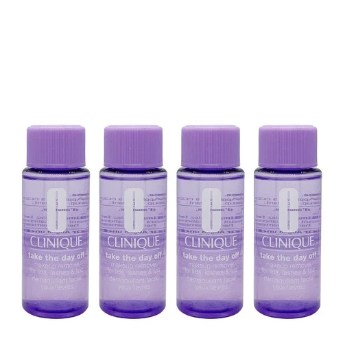 4 Pack - Clinique Take The Day Off Makeup Remover Lids, Lashes & Lips 1.7oz Each
