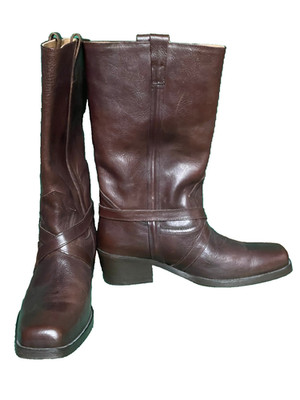 amazing Max Mara  Boots Stiefel Schokobraun Leder Cowboystiefel 40 hochwertig