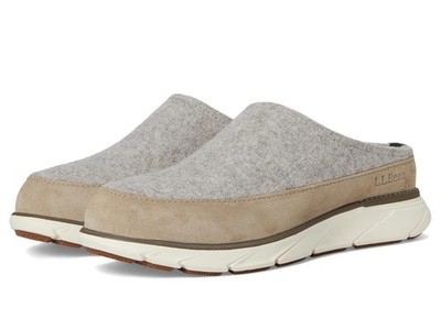LL Bean Wool Downeast Slip On Shoes Mens 13 Indoor Outdoor Brown Grey Loafers Men main image 4
