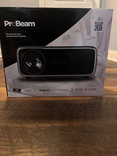 PROBEAM BU70QGA 8k SMART TV Ultra HD Laser Projector Indoor/Outdoor Bundle