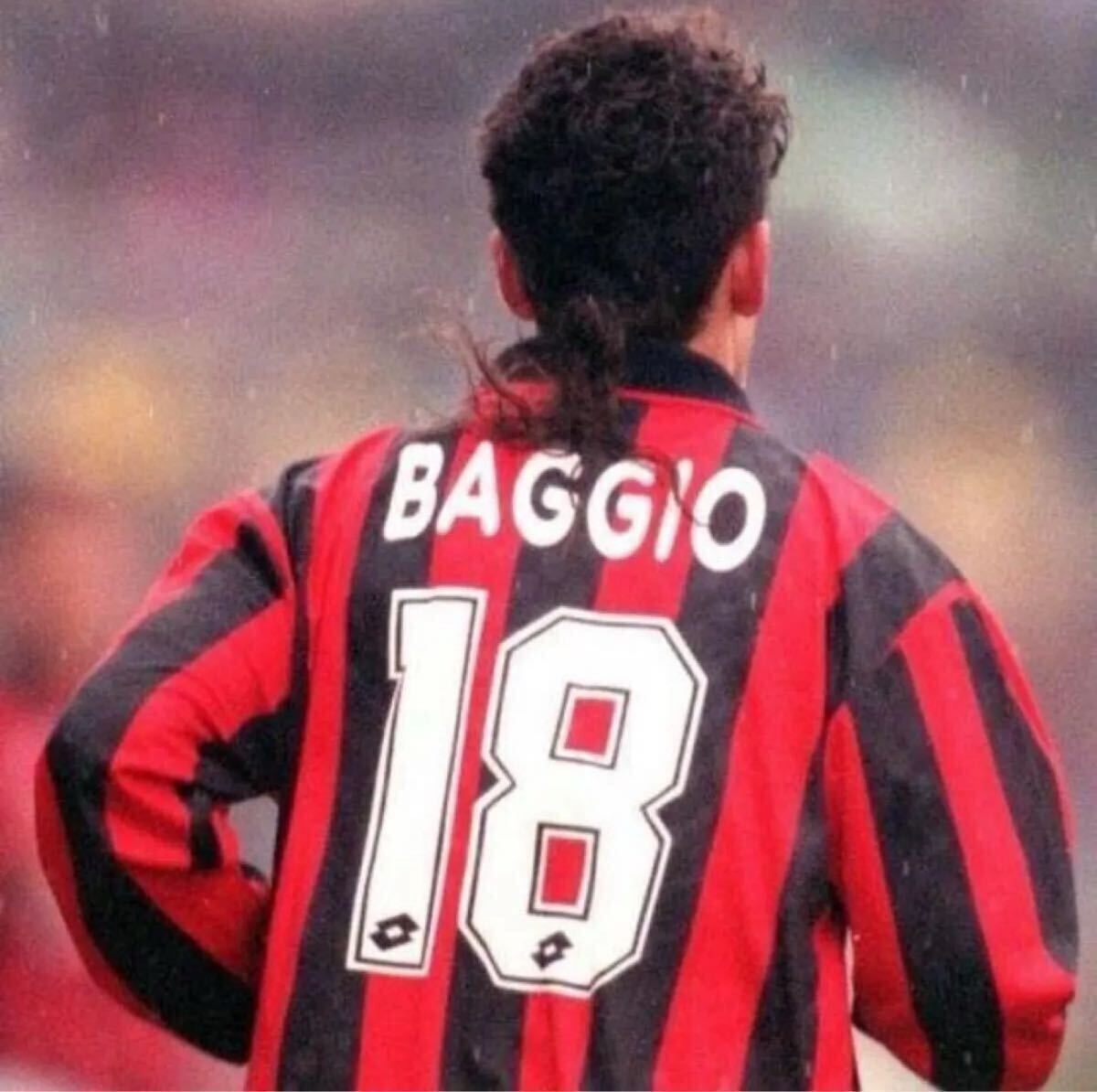 MINT Player Baggio 18 XL AC Milan 1996 97 Football Shirt