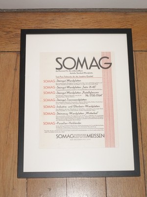 Historische Werbung Somag (Bauhaus /Neues Bauen/Typographie)