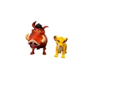 Disney’s The Lion King 3” Moveable Pumbaa & 2” Vintage Young Simba Toys