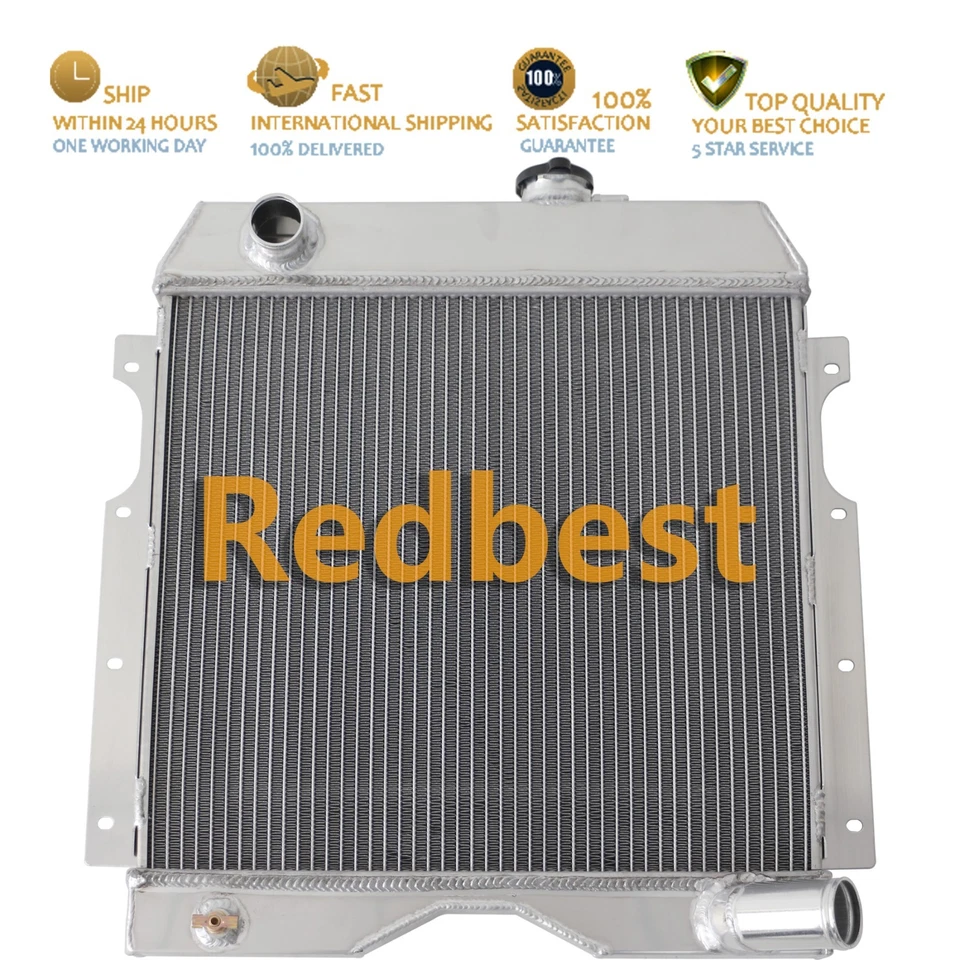 3Row Radiator For Jeep Willys Utility Wagon 1956-1964 Truck 2.2L 2.6L 3.7L #60WL Foto 2 de 4