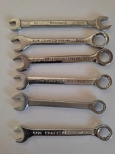 VINTAGE Misc. Brands Craftsman SAE "Midget" Mini Ignition Wrenches, 6 pcs