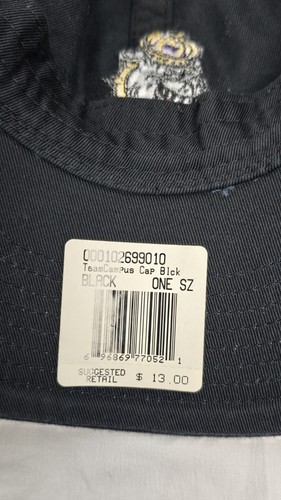 James Madison University Dukes Hat Cap Nike Team Swoosh Strapback Black NWT - Picture 8 of 10
