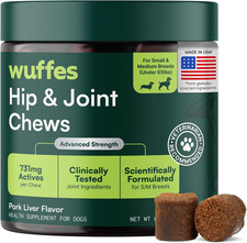 Advanced Dog Hip and Joint Supplement with Glucosamine, Chondroitin, Omega 3, MS