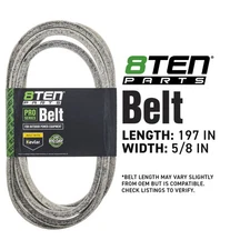 8TEN  Belt for Ferris IS5100Z 61-Inch 5104067FS 5103572 197 x 5/8