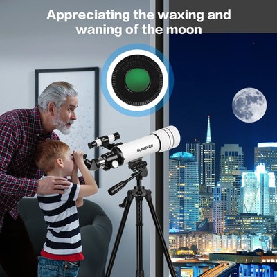SUNOYAR MY-TW0018A 70mm Aperture (20X-333X) Refractor Telescopes