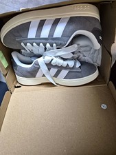 adidas Grand Court Alpha 00s Men's Low Top Sneaker Gray/White Lace Up US 10.5