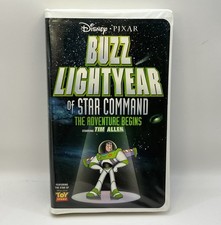 Buzz Lightyear of Star Command Adventure Begins VHS Disney Tape Toy Story Movie
