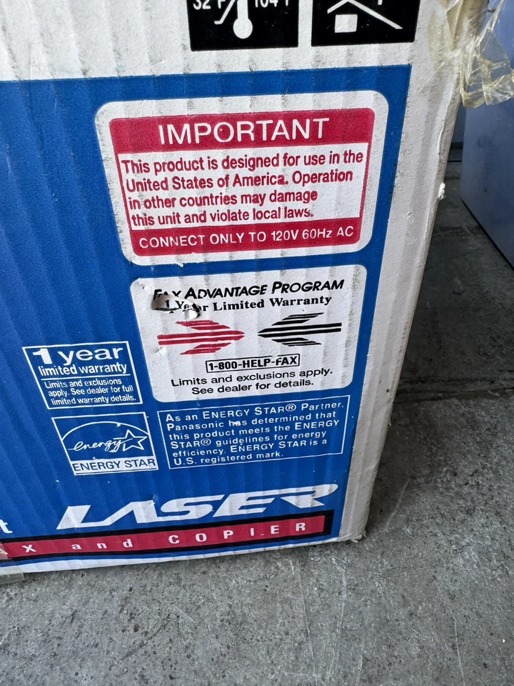 PAQUETE SELLADO DE COLECCIÓN Panasonic KX-FL511 Máquina de fax/copiadora láser de alta velocidad Foto 4 de 4