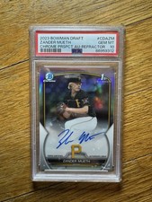 2023 Bowman Draft Zander Mueth Refractor Autograph /499 PSA 10 Gem Mint Pirates