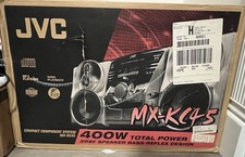 New Sealed JVC MX-KC45 400W 3 Disc CD Changer Dual Cassette AM FM Stereo System