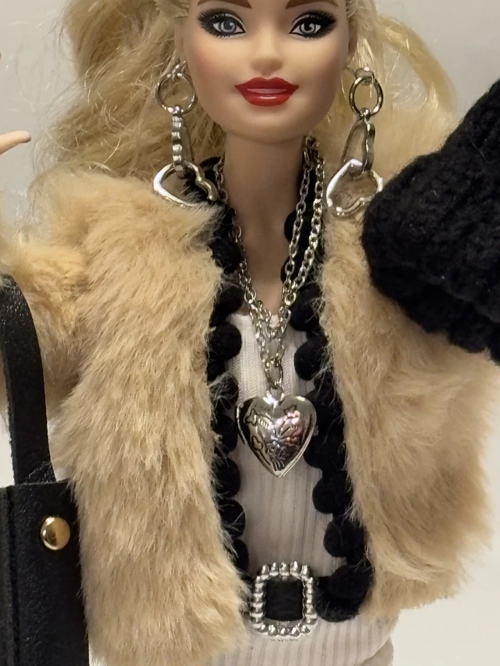 Уникальный комплект из 10 предметов новые настоящие ювелирные изделия для куклы Barbie масштаб 1/6 11,5 12 дюймов - Изображение 4 из 4
