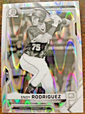 2021 Bowman Draft Chrome Black & White RayWave Refractor #BDC-168 Endy Rodriguez